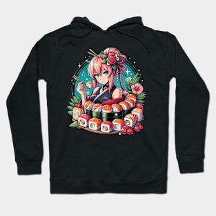 Anime Sushi Lover Japanese Art Hoodie